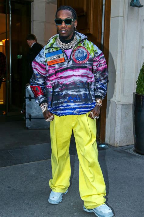 Offset, the Rapper, Goes Raver at Paris Fashion Week Men's