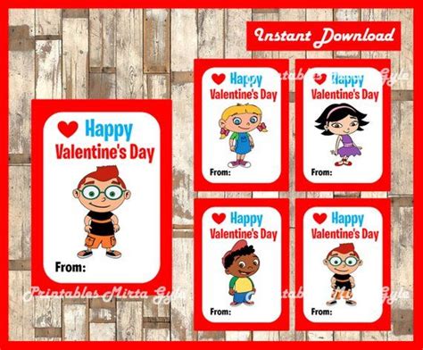 Little Einsteins Valentine cards instant download , printable Little Einsteins Happy… | Happy ...