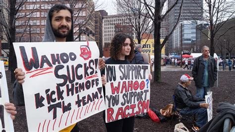 Photos from the Home Opener Anti-Wahoo Protest | Cleveland | Cleveland ...