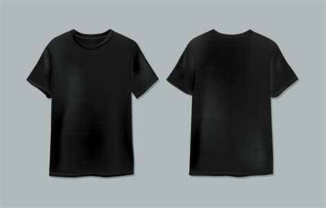 Black Realistic T-shirt Mock Up 20693312 Vector Art at Vecteezy