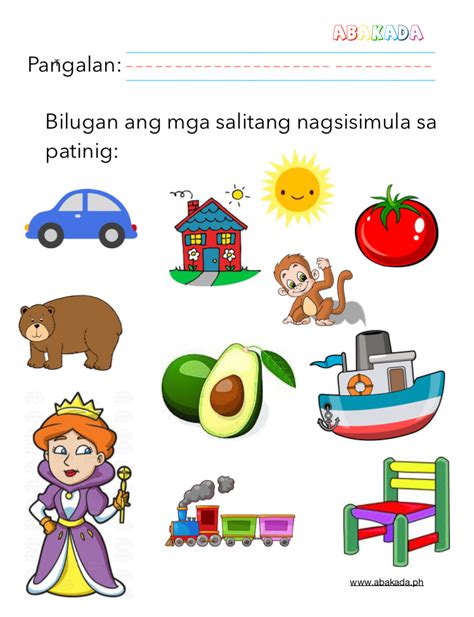 Patinig At Katinig Worksheets Preschool Grade 1 Sheets Abakada Ph – NBKomputer