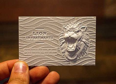 Tarjetas de presentación en 3D: letterpress + 3D embossing | Embossed ...