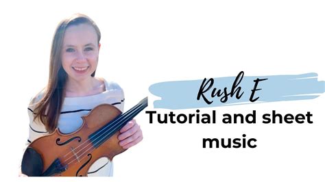 Rush E l Violin Tutorial and Sheet Music - YouTube