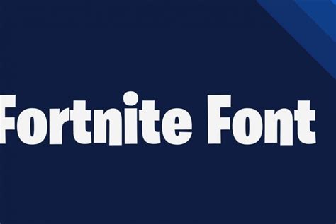 Fortnite Font Free Download