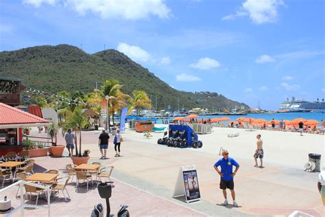 boardwalk looking west in philipsburg restaurants st.maarten | Island ...