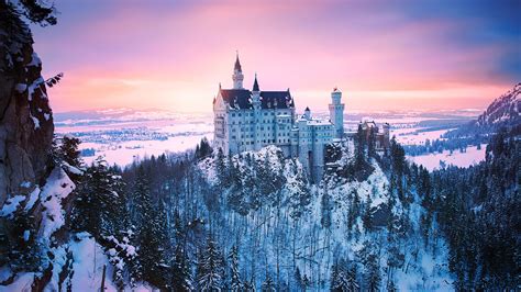 nature, Forest, Mountains, Neuschwanstein Castle, Castle Wallpapers HD ...