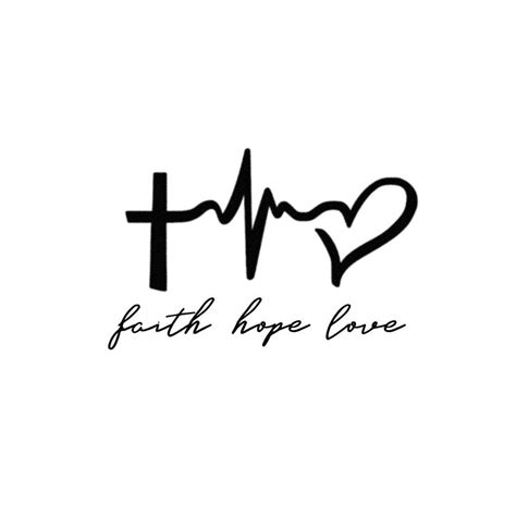 'Faith Hope Love' Temporary Tattoo | Tattoo Icon – TattooIcon