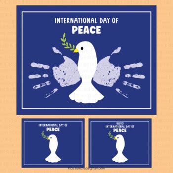 International Day of Peace Activities Handprint Craft Dove Art Preschool Pre k