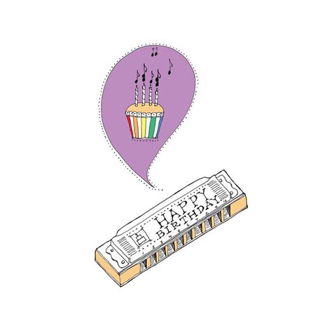 Harmonica Birthday Card - Etsy