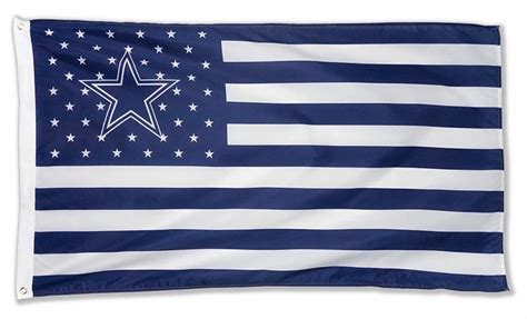 Dallas Cowboys 3 x 5 feet flag banner stripes NFL football ...