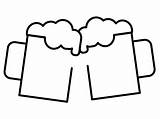 Clinking Beer Mugs Emoji coloring Page  ColouringPages sketch template