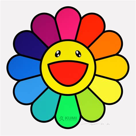 Smile On, Rainbow Flower!! Print | Kumi Contemporary