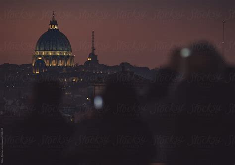 "Rome Skyline At Night" by Stocksy Contributor "Bianca Loðbrók" - Stocksy