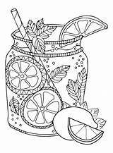 Lemon Coloring Page sketch template