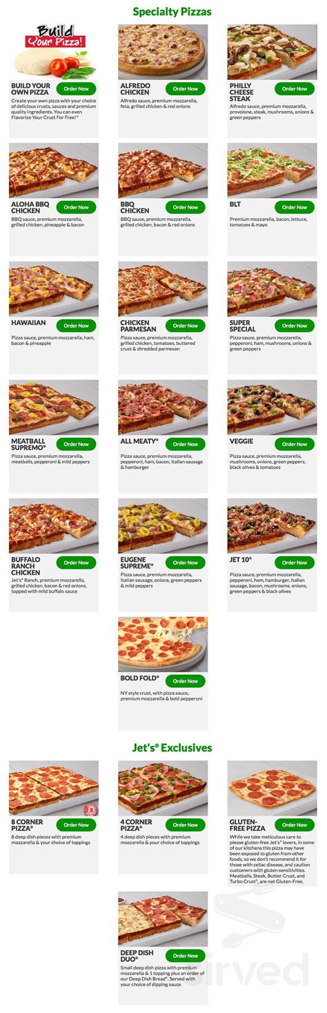 jet s pizza menus in Syracuse, Utah, United States