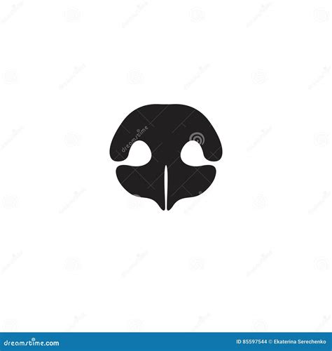 Dog`s Nose Icon. Logo Element for Pet Shop, Vet Stock Vector ...