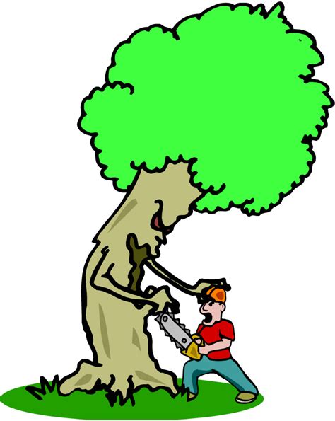 man trimming trees clipart - Clipground