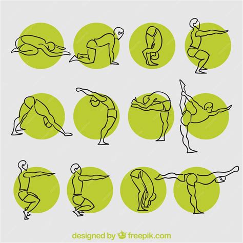 Free Vector | Sketchy yoga poses