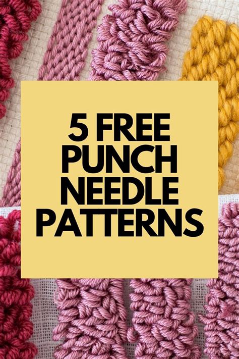 Punch needle patterns – Artofit