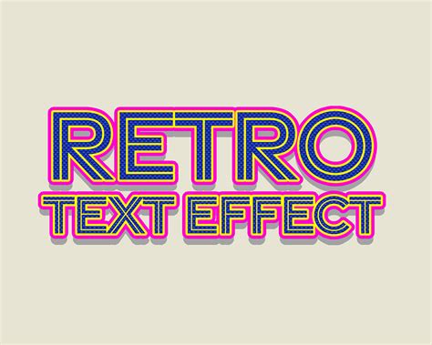 Photoshop Retro Text Styles - Graphicsfuel