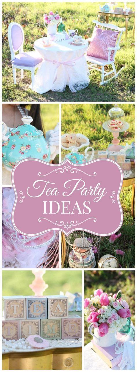 What a gorgeous outdoor tea party for two sisters! See more party ideas at CatchMyParty.com ...