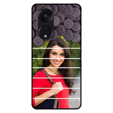 Buy Oppo Reno 8T 5G Custom Glass Phone Case - with Oreo Biscuit Design