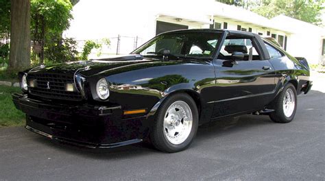 Black 1978 Ford Mustang II King Cobra Hatchback