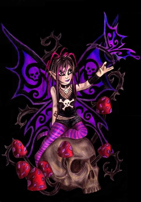 Gothic fairy tattoo, Gothic fairy, Gothic fantasy art