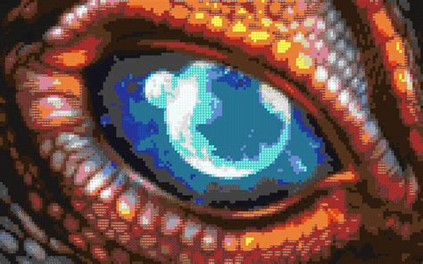 Dragon eye Minecraft Pixel art by TheEXGamemaster on DeviantArt