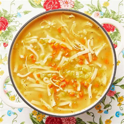 The Pioneer Woman Chicken Noodle Soup Recipe with Frozen Egg Noodles