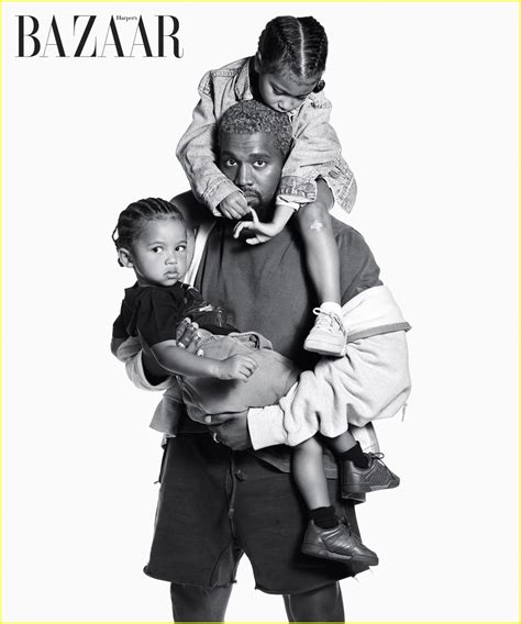 Kanye West Poses with North & Saint for Special 'Harper's Bazaar' Feature!: Photo 4123748 ...