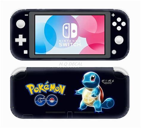 Pokemon Nintendo Switch /lite Skin, Black Full Wrap Vinyl Skin for Nintendo Switch Lite Stickers ...