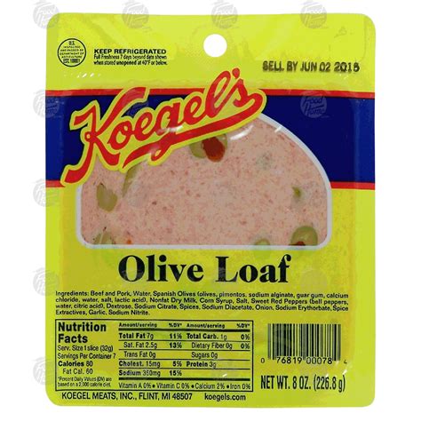 Koegel's olive loaf sandwich slices (this one is my favorite) 8oz ...