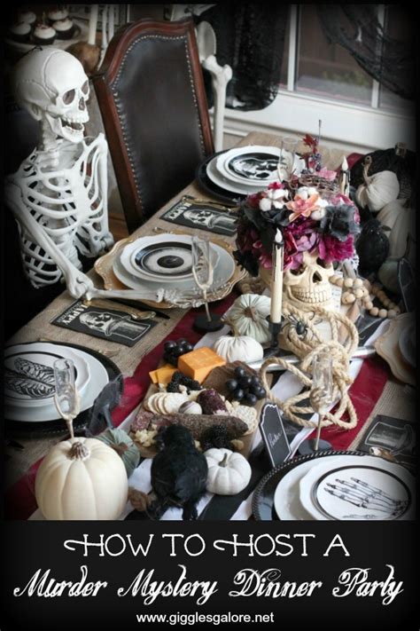 How to Host a Murder Mystery Dinner Party - Giggles Galore