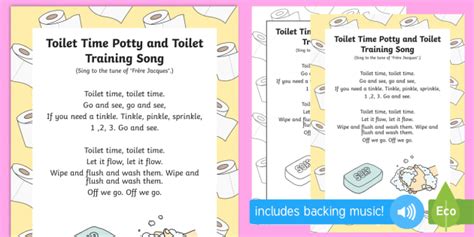 Toilet Time Toilet and Potty Training Song (teacher made)