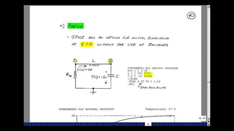 ECE201msu: Chapter 7 - Overdamped Natural Response of a Series RLC Circuit - YouTube