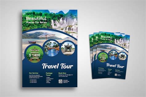 Travel and Tour Flyer Promo Template - Design Template Place