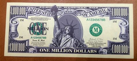 Fake Million Dollar Bill Printable - Image to u