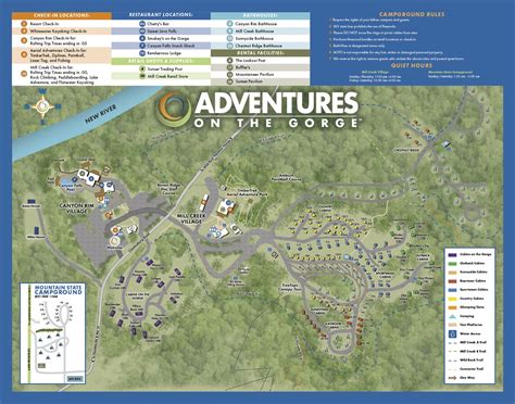 Resort Map | Adventures on the Gorge