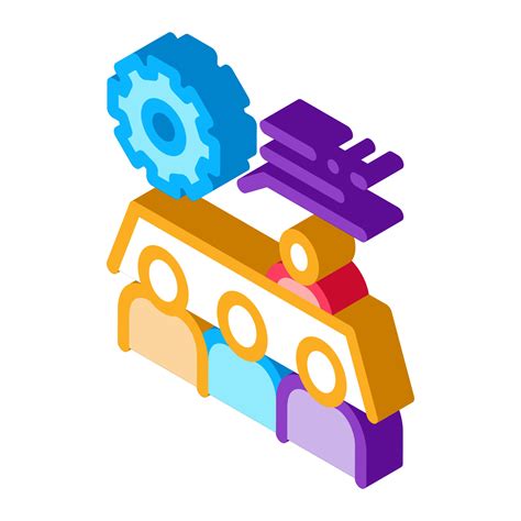 Meeting Training isometric icon vector illustration 18017509 Vector Art at Vecteezy