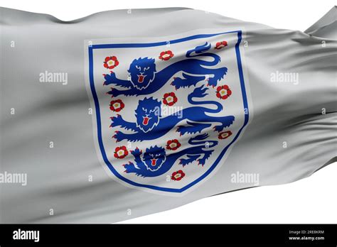 LONDON, UK - July 2023: England national football team logo badge on a ...