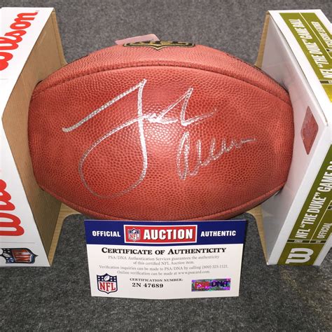 NFL - Bills Josh Allen signed authentic football | The official auction site of the National ...