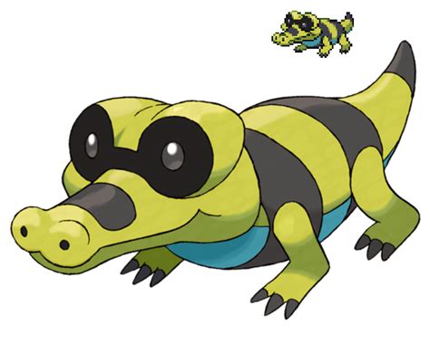 Pokemon 5G Shiny Sandile by etherspear on DeviantArt