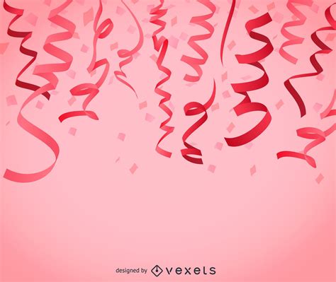 Pink Confetti Background Vector Download