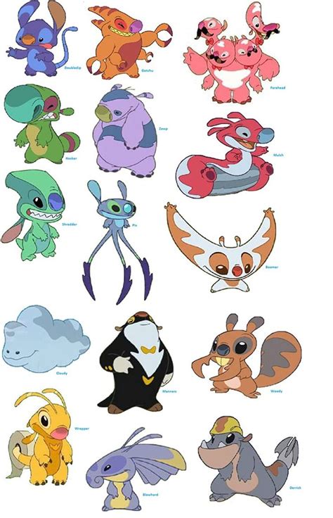 the pokemon characters are all different colors and sizes, but there is no image to describe