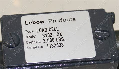 Lebow 3132-2K Load Cell 2000lbs NEW | PartCrib.com