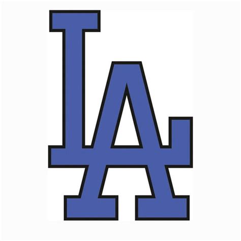 Los Angeles Dodgers Layered SVG Dxf Logo Vector File