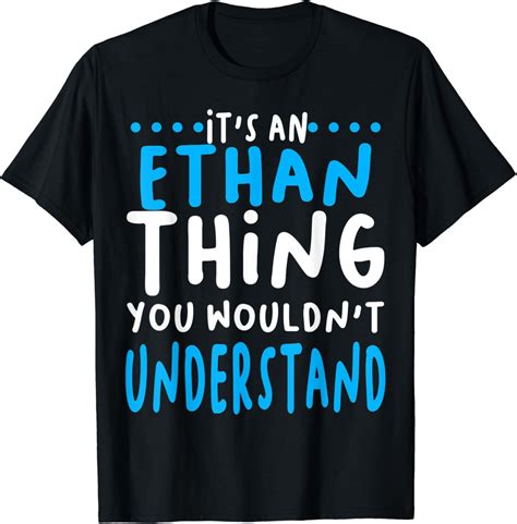 Amazon.com: Ethan Name Personalized Christmas Gift Idea T-Shirt: Clothing