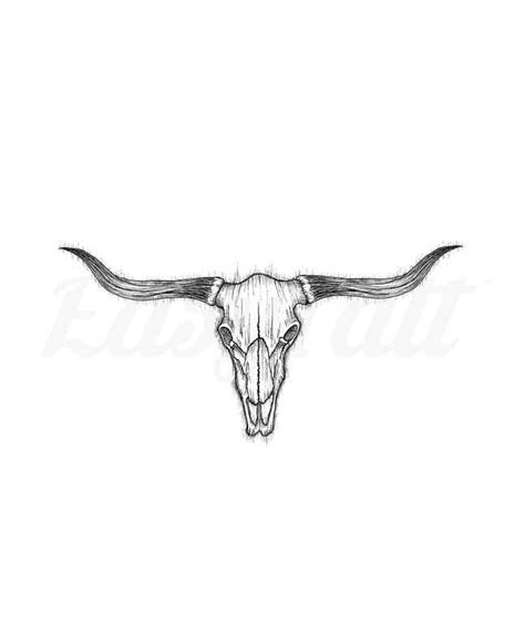 Longhorn Temporary Tattoo | EasyTatt™