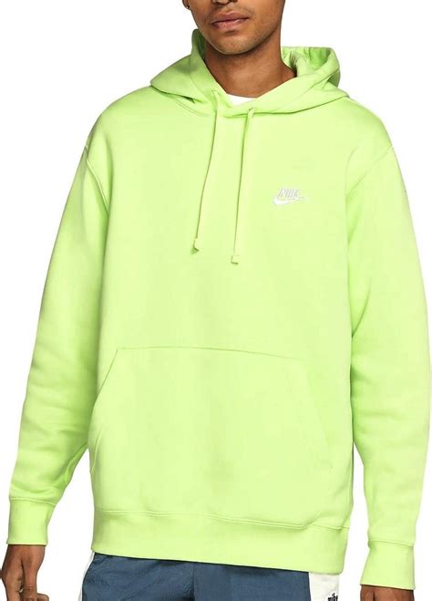 bol.com | Nike - NSW Club Fleece Hoodie - Lime - Heren - maat XL